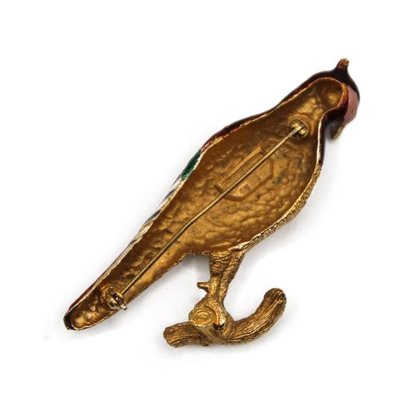 Broche Vintage De Créateur CARVEN - Modèle N116, En Métal Doré, Haute Couture, Occasion
